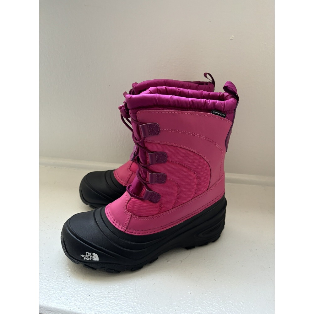 The North Face Boots Size 6 Youth Girl Pink Alpenglow IV Waterproof Winter